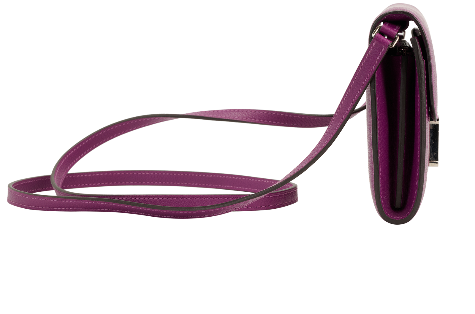 Constance To Go Wallet, &pound;5,500, Accessories, Purple, Leather, Side view